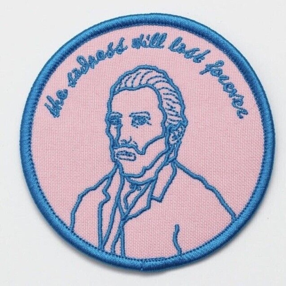 Van Gogh The Sadness Will Last Forever 3" Iron-On Patch Emo Goth